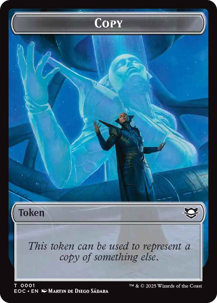 Copy // Golem (0012) Double-Sided Token [Edge of Eternities Commander Tokens] - Destination Retro