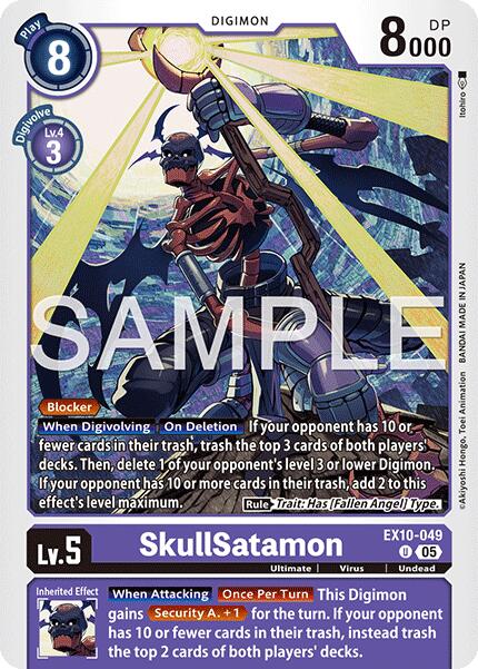 SkullSatamon [EX10-049] [Sinister Order] - Destination Retro