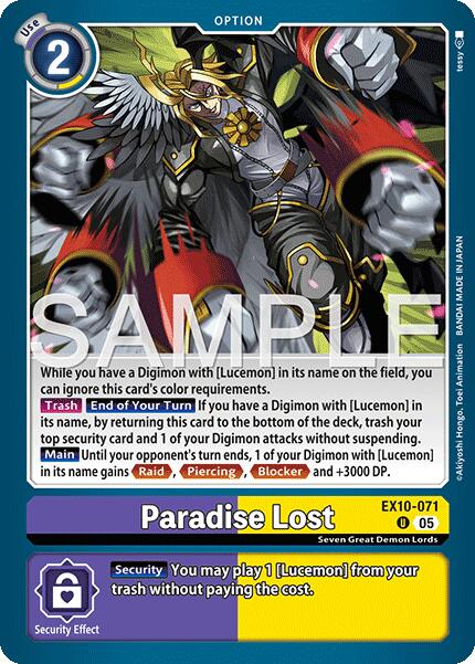 Paradise Lost [EX10-071] [Sinister Order] - Destination Retro