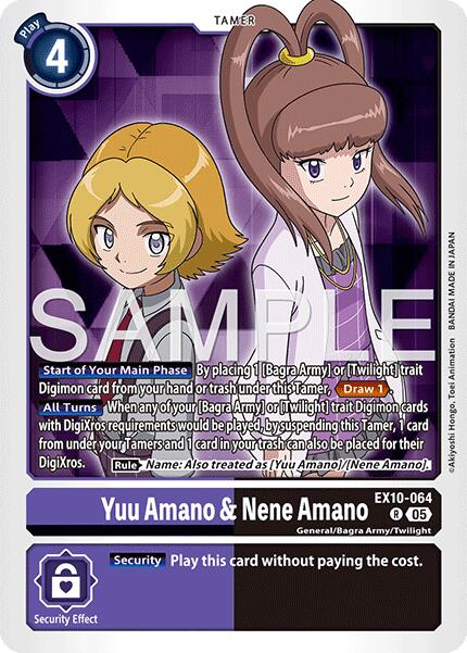 Yuu Amano & Nene Amano [EX10-064] [Sinister Order] - Destination Retro