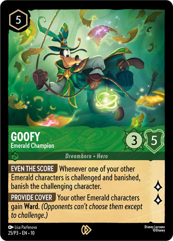 Goofy - Emerald Champion (25) [Promo Cards] - Destination Retro