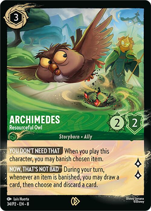 Archimedes - Resourceful Owl (34/P2) [Promo Cards] - Destination Retro