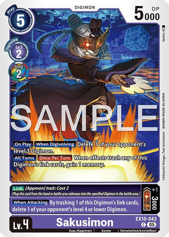 Sakusimon [EX10-043] [Sinister Order] - Destination Retro