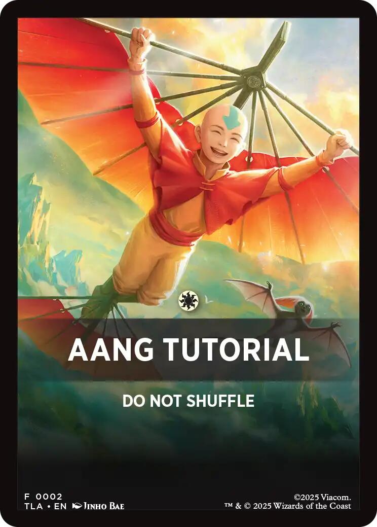 Aang Tutorial Theme Card [Avatar: The Last Airbender Tokens] - Destination Retro