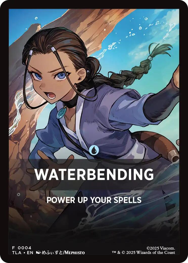 Waterbending Theme Card [Avatar: The Last Airbender Tokens] - Destination Retro