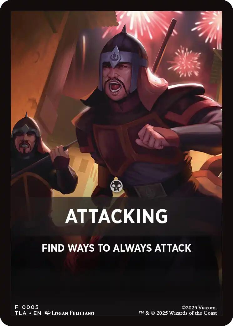 Attacking Theme Card [Avatar: The Last Airbender Tokens] - Destination Retro