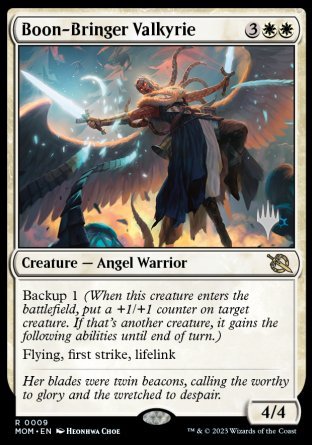 Boon-Bringer Valkyrie (Promo Pack) [March of the Machine Promos] - Destination Retro