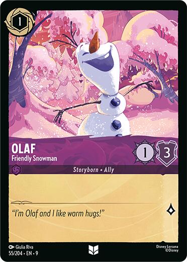 Olaf - Friendly Snowman (55/204) [Fabled] - Destination Retro