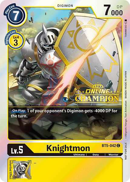 Knightmon [BT5-042] (Online Champion) [Battle of Omni Promos] - Destination Retro