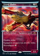 Lizard Blades (Showcase Soft Glow) [Kamigawa: Neon Dynasty] - Destination Retro