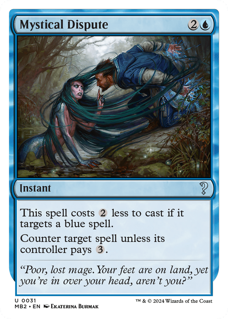 Mystical Dispute (White Border) [Mystery Booster 2] - Destination Retro