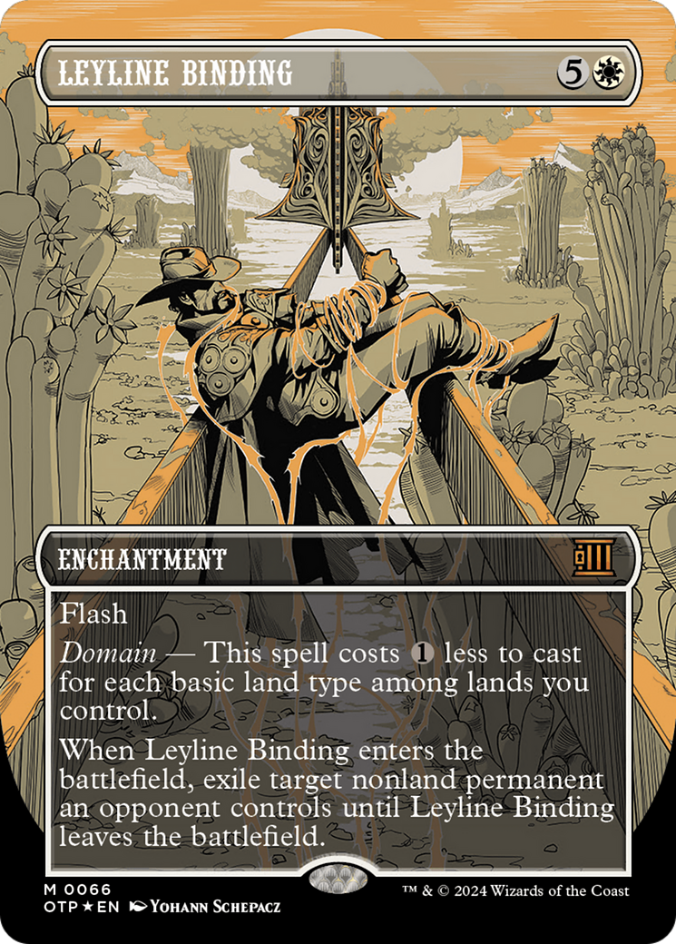 Leyline Binding (Textured Foil) [Outlaws of Thunder Junction: Breaking News] - Destination Retro