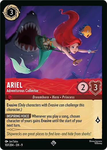 Ariel - Adventurous Collector (107/204) [Fabled] - Destination Retro