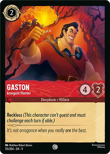 Gaston - Arrogant Hunter (115/204) [Fabled] - Destination Retro