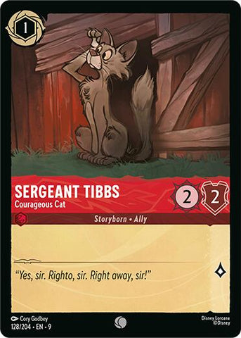 Sergeant Tibbs - Courageous Cat (128/204) [Fabled] - Destination Retro