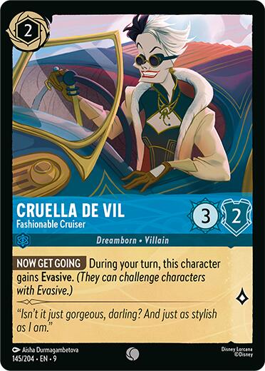 Cruella De Vil - Fashionable Cruiser (145/204) [Fabled] - Destination Retro