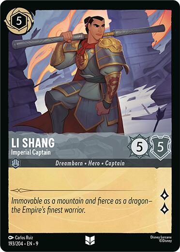 Li Shang - Imperial Captain (193/204) [Fabled] - Destination Retro