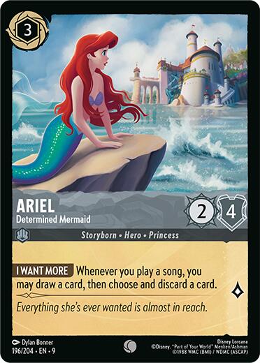 Ariel - Determined Mermaid (196/204) [Fabled] - Destination Retro