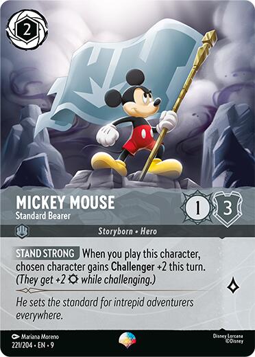 Mickey Mouse - Standard Bearer (Epic) (221/204) [Fabled] - Destination Retro