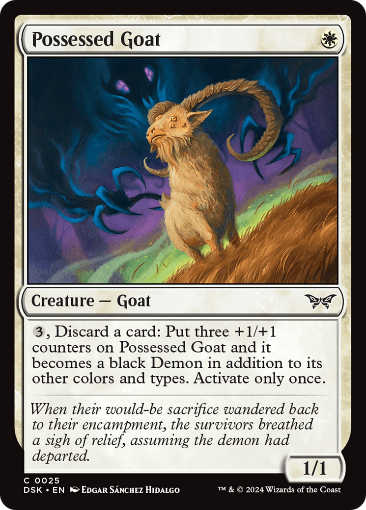 Possessed Goat [Duskmourn: House of Horror] - Destination Retro