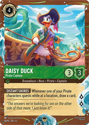 Daisy Duck - Pirate Captain (Disney Cruise Promo) (16/P3) [Promo Cards] - Destination Retro
