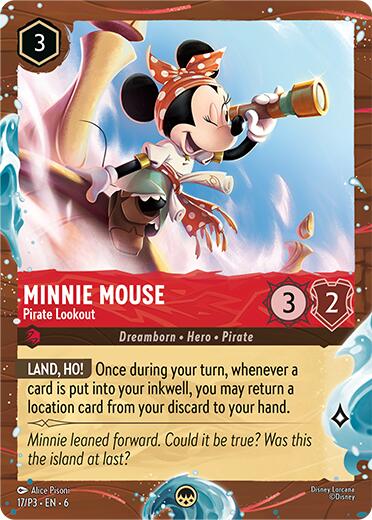 Minnie Mouse - Pirate Lookout (Disney Cruise Promo) (17/P3) [Promo Cards] - Destination Retro