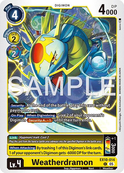 Weatherdramon [EX10-014] [Sinister Order] - Destination Retro
