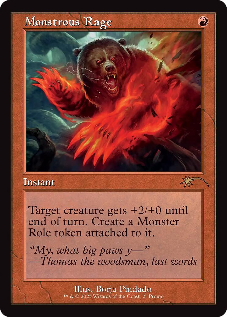 Monstrous Rage (Retro Frame) [Standard Showdown Promos] - Destination Retro