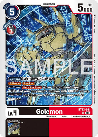 Golemon [BT23-051] [Hackers' Slumber] - Destination Retro