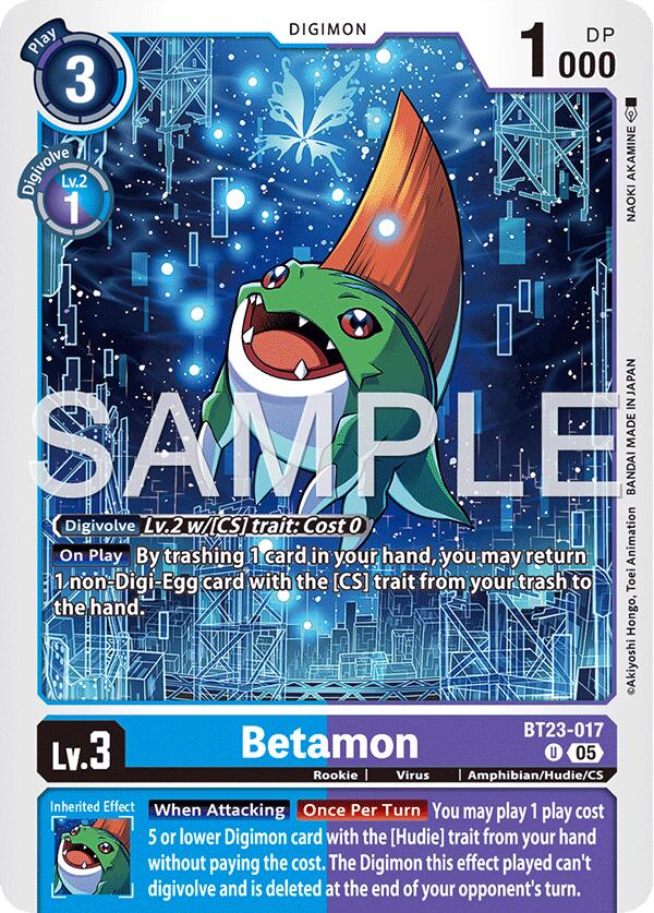 Betamon [BT23-017] [Hackers' Slumber] - Destination Retro