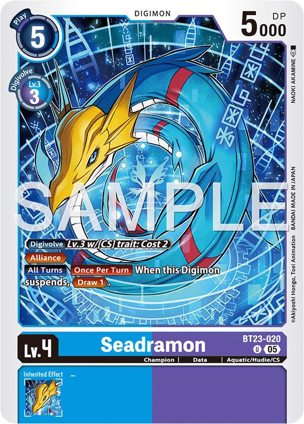 Seadramon [BT23-020] [Hackers' Slumber] - Destination Retro
