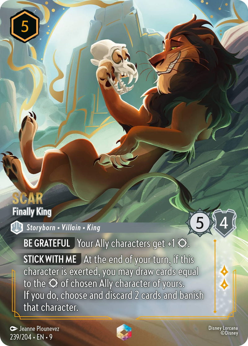 Scar - Finally King (Enchanted) (239/204) [Fabled] - Destination Retro