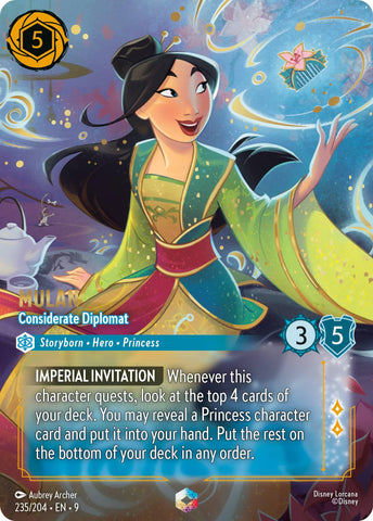 Mulan - Considerate Diplomat (Enchanted) (235/204) [Fabled] - Destination Retro