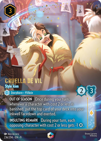 Cruella De Vil - Style Icon (Enchanted) (236/204) [Fabled] - Destination Retro