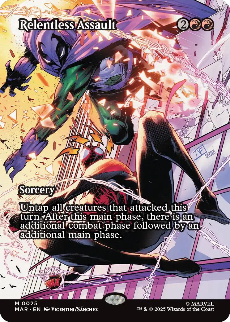 Relentless Assault (Borderless) [Marvel Universe: Eternal-Legal] - Destination Retro