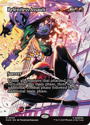 Relentless Assault (Borderless) [Marvel Universe: Eternal-Legal] - Destination Retro