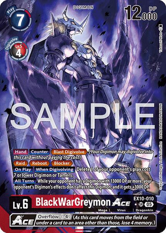 BlackWarGreymon ACE [EX10-010] (Alternate Art) [Sinister Order] - Destination Retro