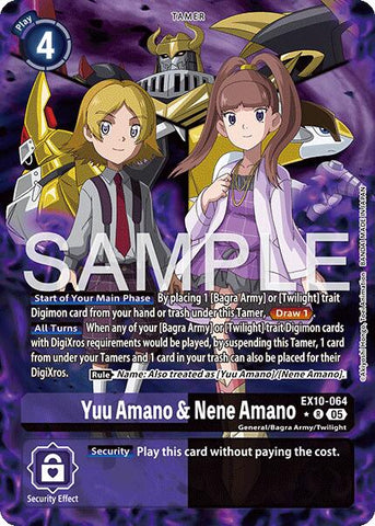 Yuu Amano & Nene Amano [EX10-064] (Alternate Art) [Sinister Order] - Destination Retro