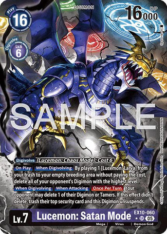 Lucemon: Satan Mode [EX10-060] (Alternate Art) [Sinister Order] - Destination Retro