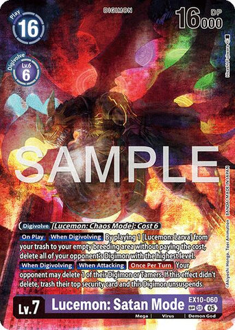 Lucemon: Satan Mode [EX10-060] (SP) [Sinister Order] - Destination Retro