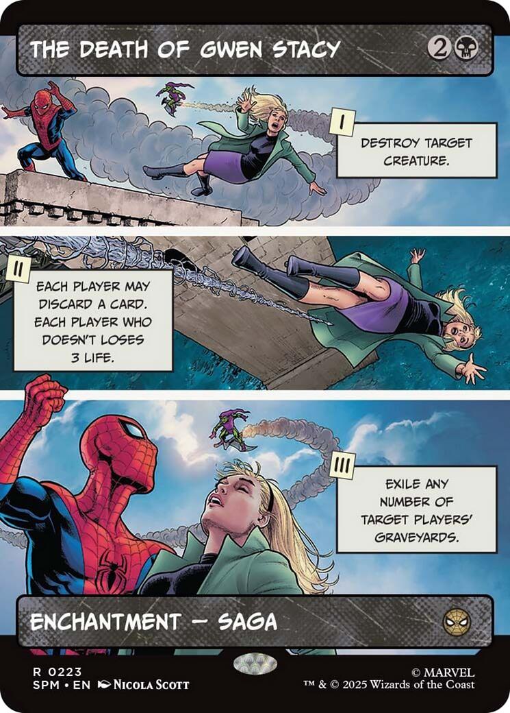 The Death of Gwen Stacy (Borderless) [Marvel's Spider-Man] - Destination Retro