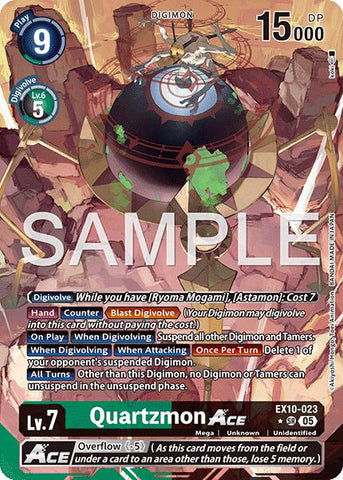 Quartzmon ACE [EX10-023] (Alternate Art) [Sinister Order] - Destination Retro