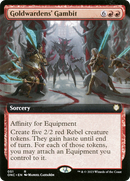 Goldwardens' Gambit (Extended Art) [Phyrexia: All Will Be One Commander] - Destination Retro