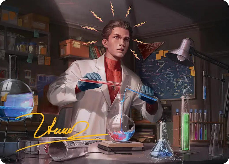 Peter Parker Art Card (3/54) (Gold-Stamped Signature) [Marvel's Spider-Man Art Series] - Destination Retro