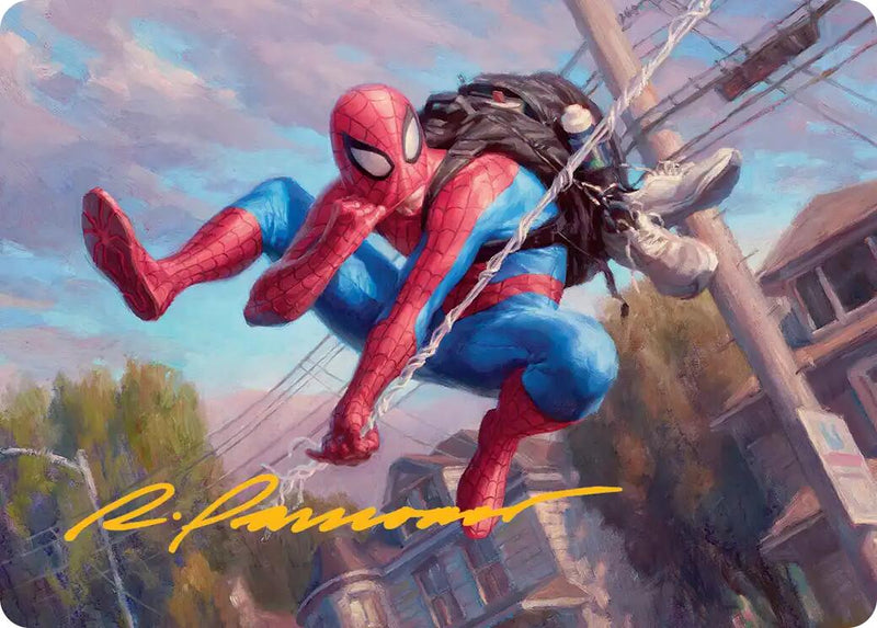 Spider-Man, Web-Slinger Art Card (Gold-Stamped Signature) [Marvel's Spider-Man Art Series] - Destination Retro