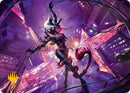 Gwenom, Remorseless Art Card (Gold-Stamped Planeswalker Symbol) [Marvel's Spider-Man Art Series] - Destination Retro