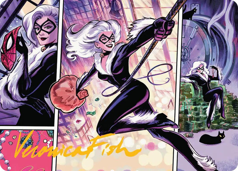 Black Cat, Cunning Thief Art Card (Gold-Stamped Signature) [Marvel's Spider-Man Art Series] - Destination Retro