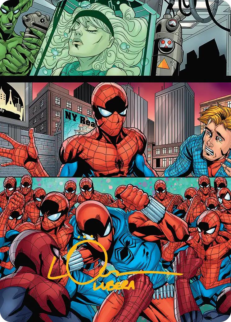 The Clone Saga Art Card (Gold-Stamped Signature) [Marvel's Spider-Man Art Series] - Destination Retro