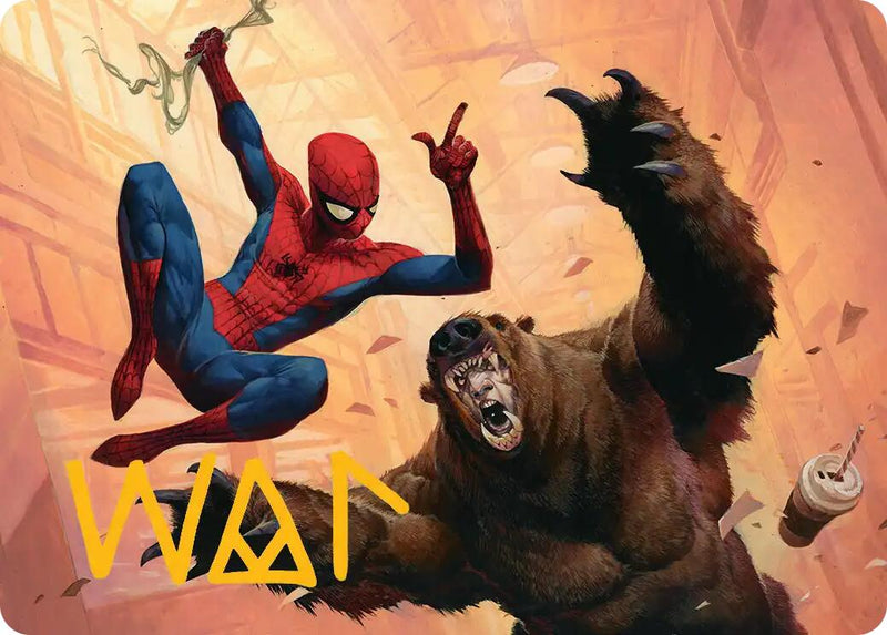 Wisecrack Art Card (Gold-Stamped Signature) [Marvel's Spider-Man Art Series] - Destination Retro