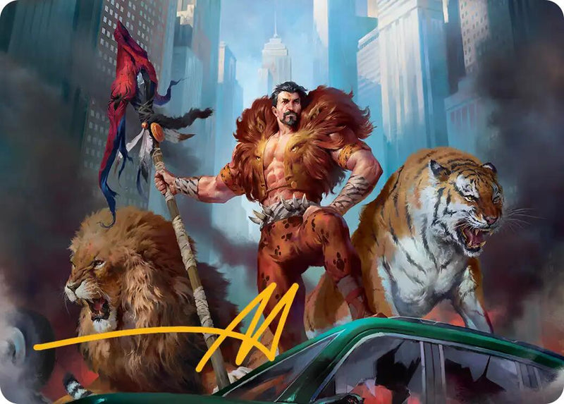 Kraven, Proud Predator Art Card (Gold-Stamped Signature) [Marvel's Spider-Man Art Series] - Destination Retro
